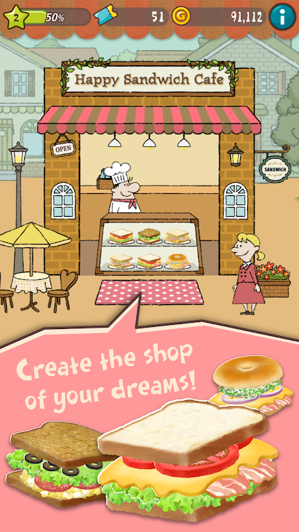 可爱的三明治店截图3