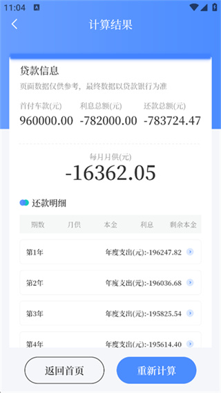 车贷在线计算器