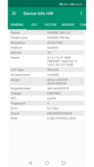 Device Info HW截图2