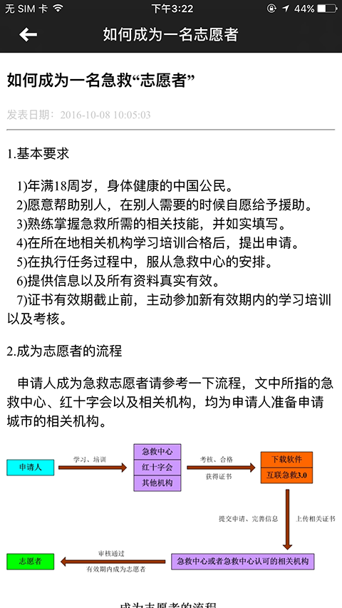 互联急救志愿者截图3