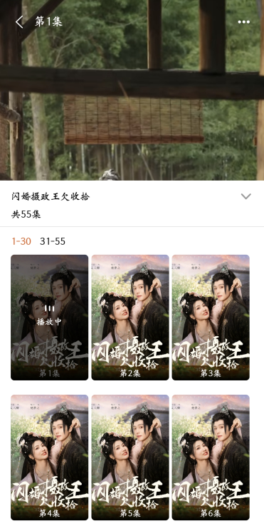 松果短剧选集界面