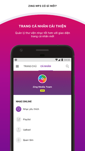 Zing MP3 app截图1