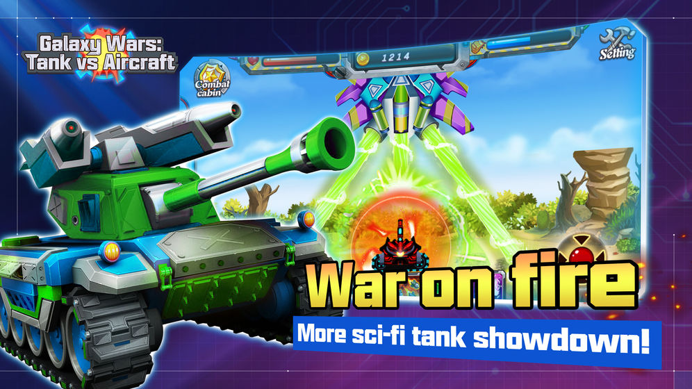 Galaxy Wars Tank vs Aircraft手游截图1