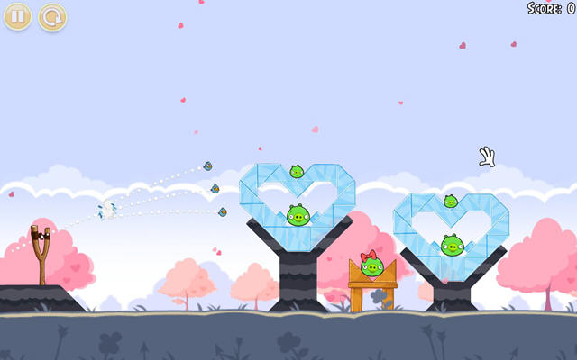 愤怒的小鸟樱花节版截图1
