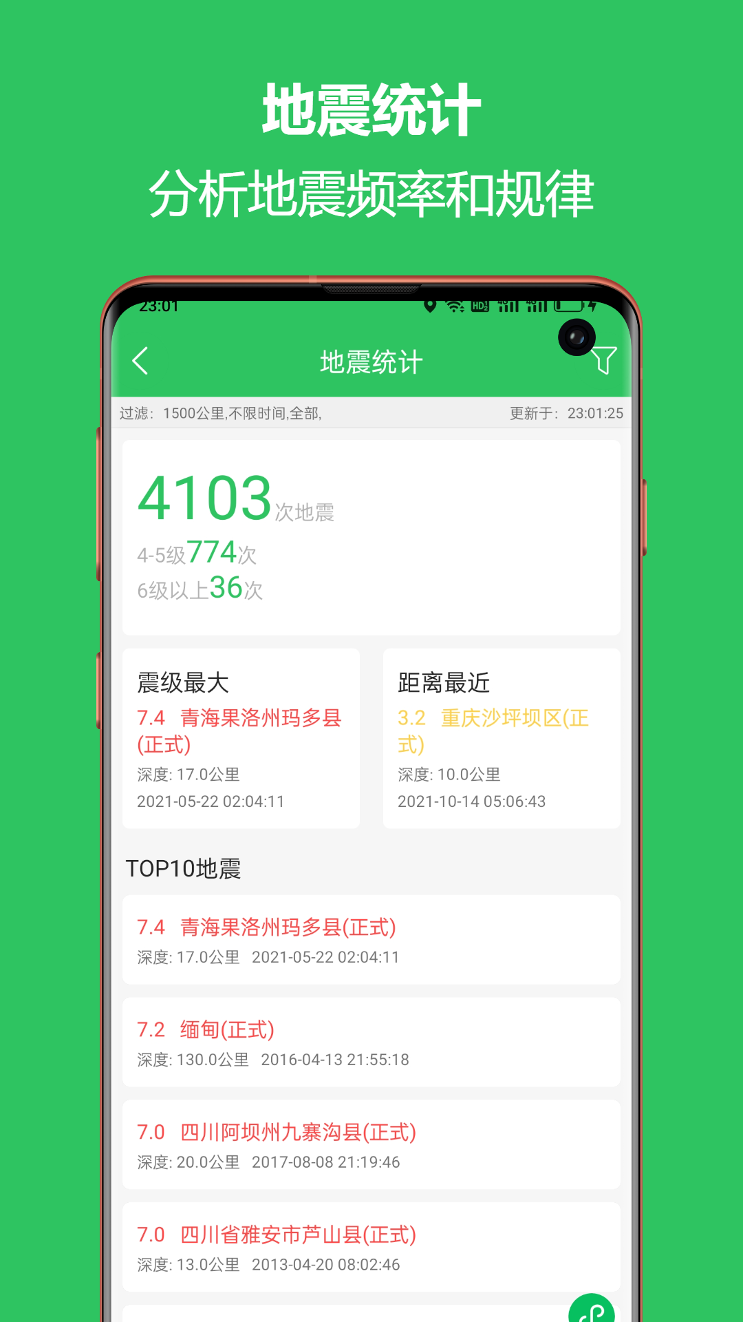 地震预警助手APP截图3